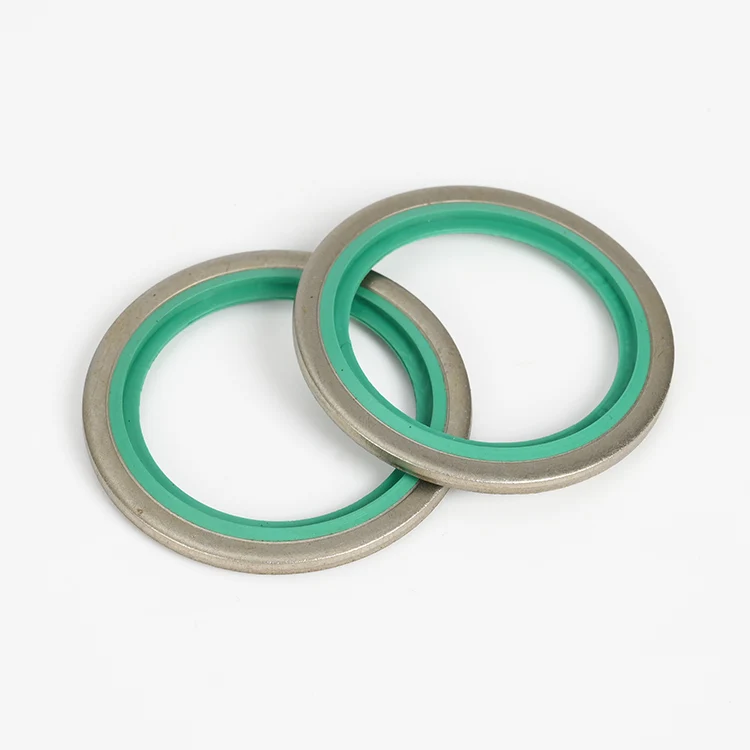 16/304 Stainless steel British bonded seal NBR Sealing gaskets Self-fixed core combination gaskets fkm