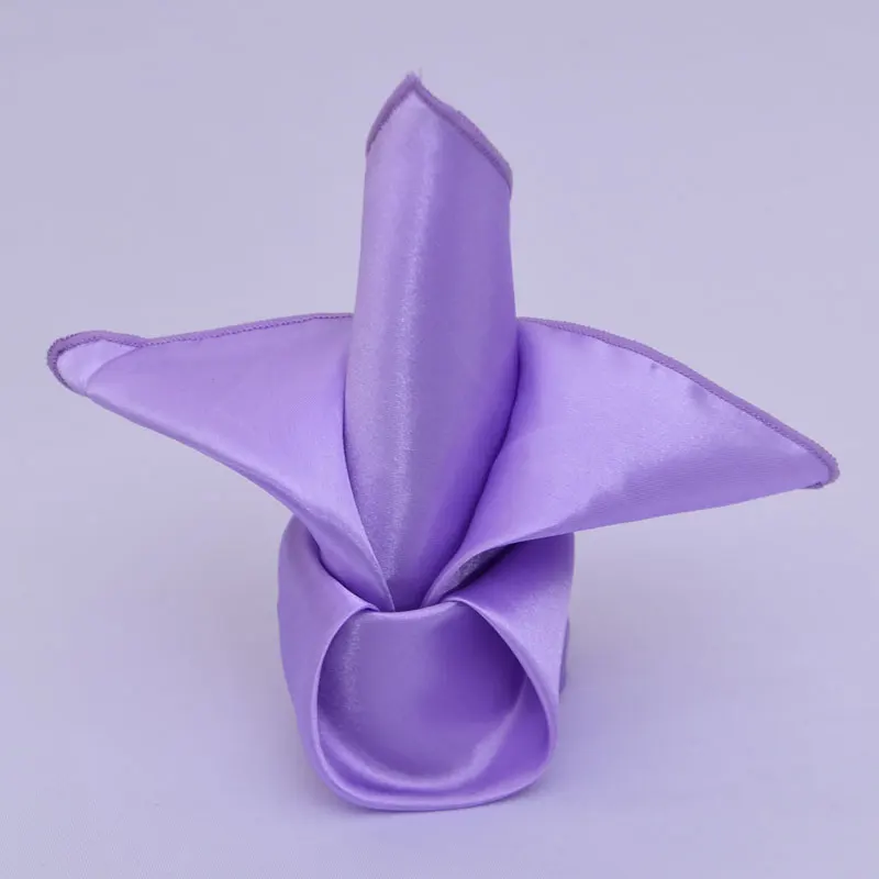 Hot Sale satin fabric Table Napkin Dinner for Hotel Table Linen Wedding Napkin for Restaurant