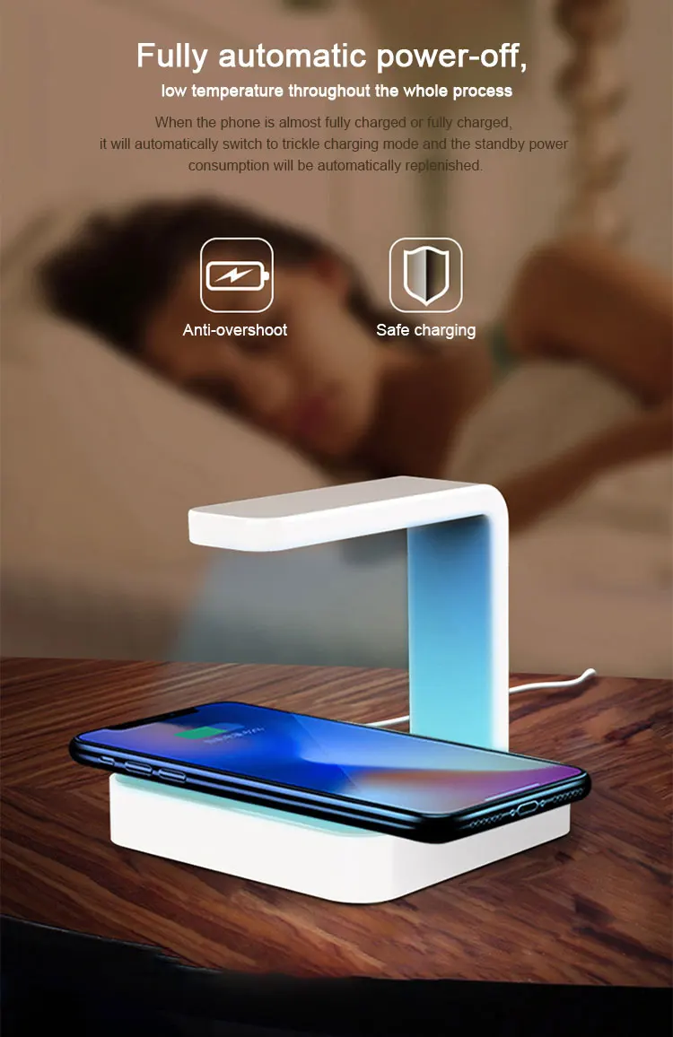 Wholesale USB Portable Mutifunction Charger with UV Lamp 10w Wireless Iphone Fast Charging