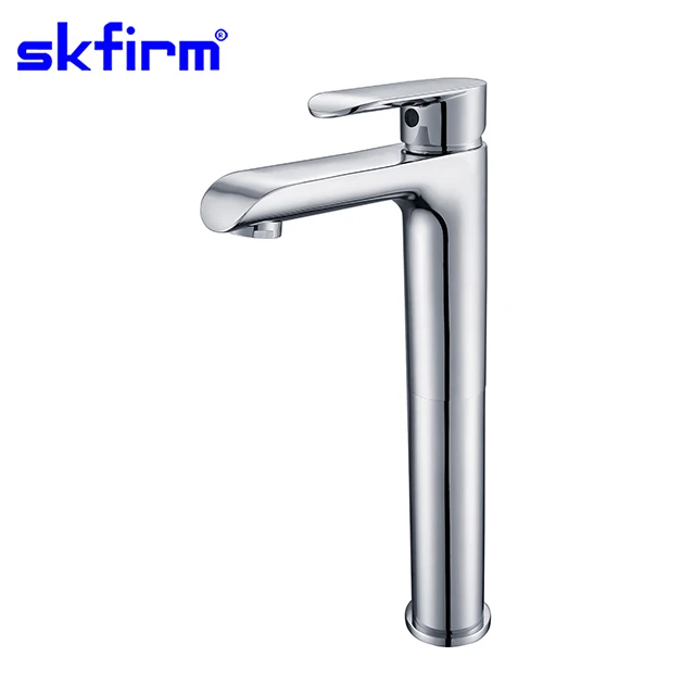 Deck Mounted Time Delay wash basin Bath Faucet chrome hand shower