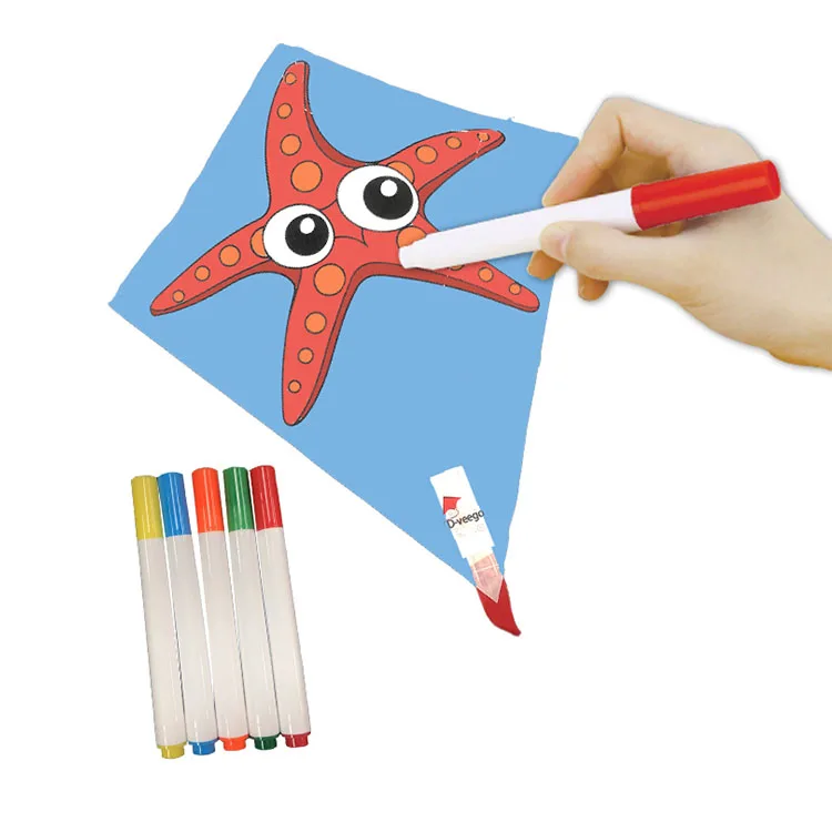 ODM OEM New Model Kite Customize Blank Diy Drawing Kite For Kids