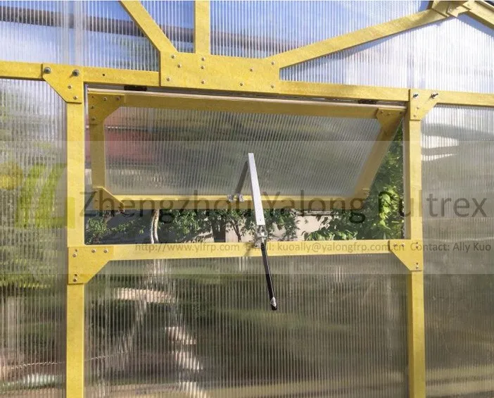 Стекловолоконная рама для теплицы, опоры, собранные высокопрочной прямоугольной трубой из стеклопластика