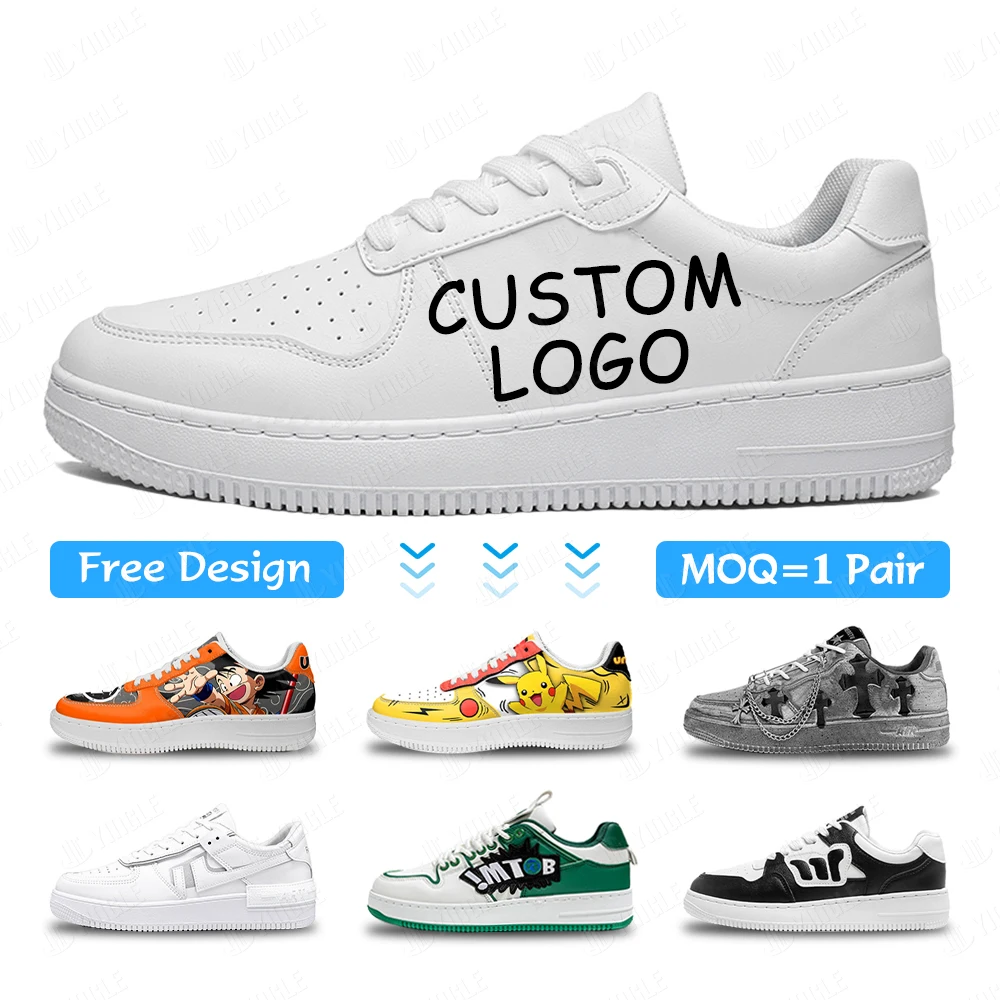 Sneakers,Cattlehide Thick Sole Rep OEM Sporty Height Increasing Air 1 Designer Trainers Custom Logo Shoes Women Men Manufacturer