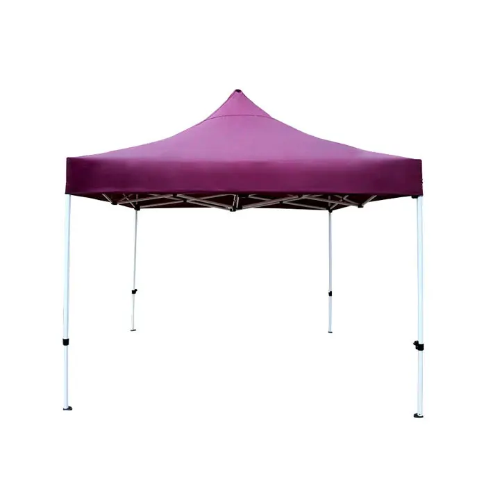 China Supplier Fast Delivery 10x10FT Custom Advertising Pop up Folding Display Campaign Unprinted Purple Canopy Tent for Event