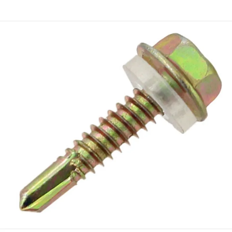 hex head self drilling concrete screw roofing screws with rubber washers