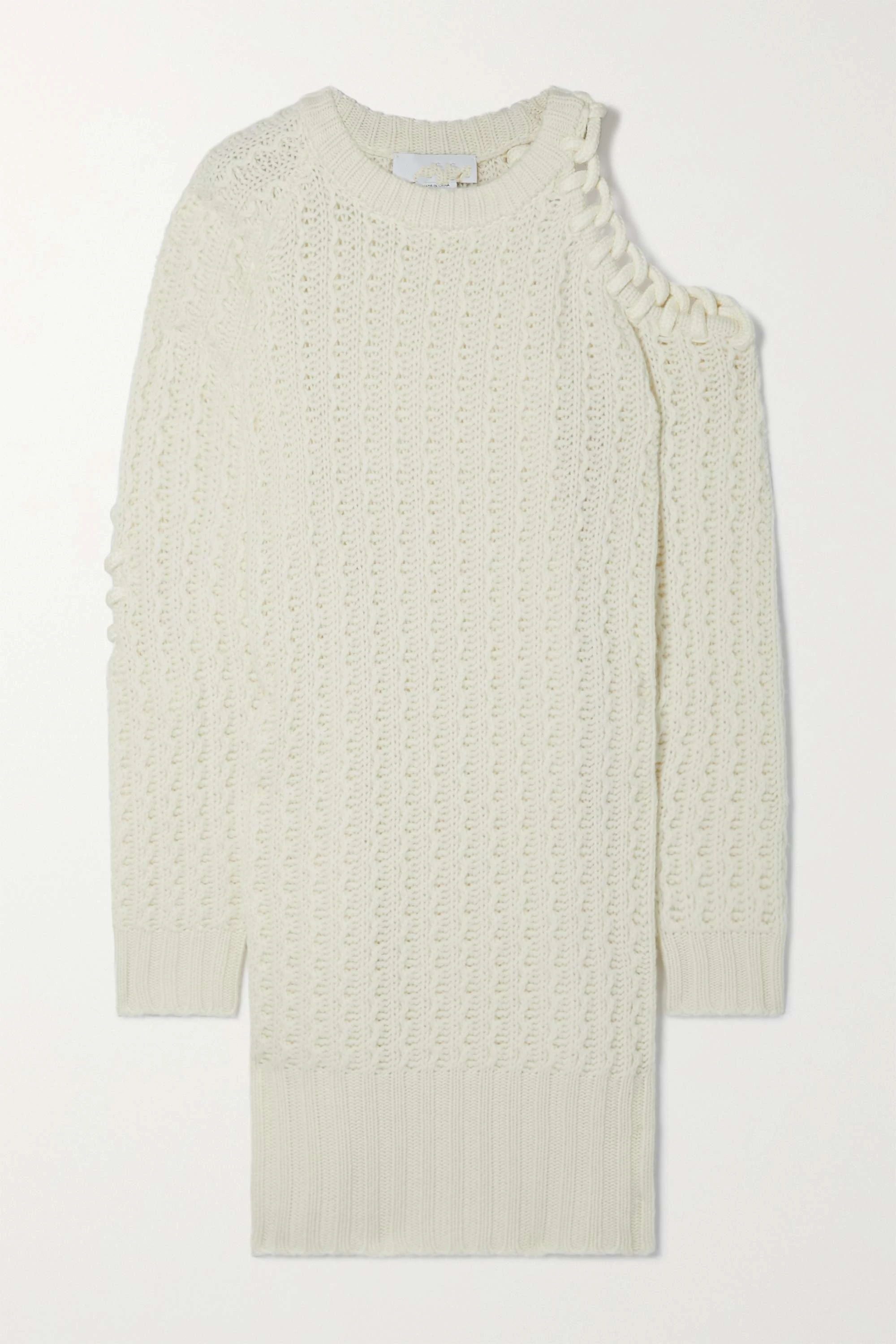 factory custom long sleeve cable-knit wool cashmere-blend women winter sweater dresses