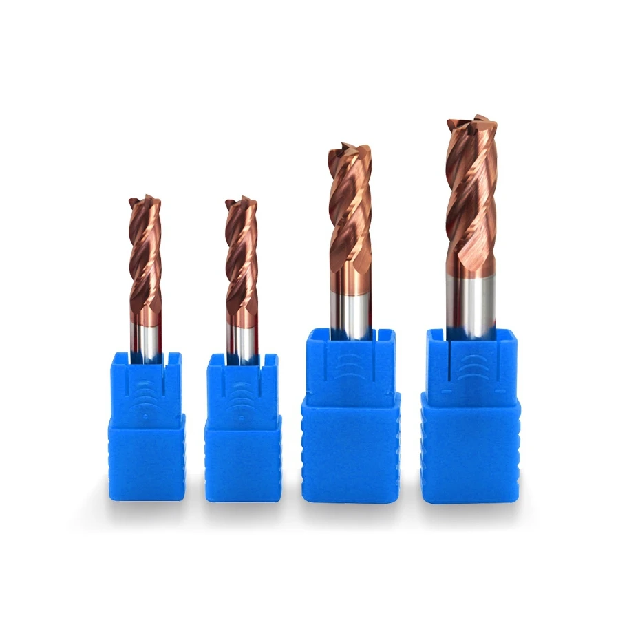 HRC55 CNC Cutting Tools Carbide Corner Radius End Mills for Metal Milling 2 Flute Segment Corner Radius End Mill