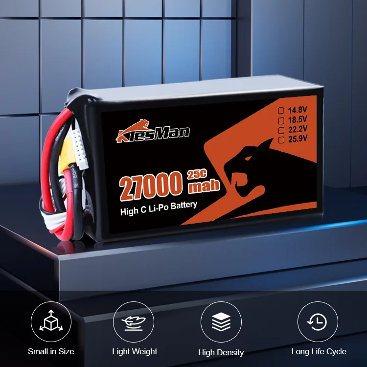 Литий-полимерный аккумулятор KlesMan 6S 22 2 В 23 7 22000 мАч 27000 44000 для дрона FPV