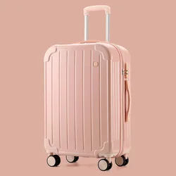Travelling luggage bags with low prices top quality cabin size luggage pink girls women hard shell carry on suitcase