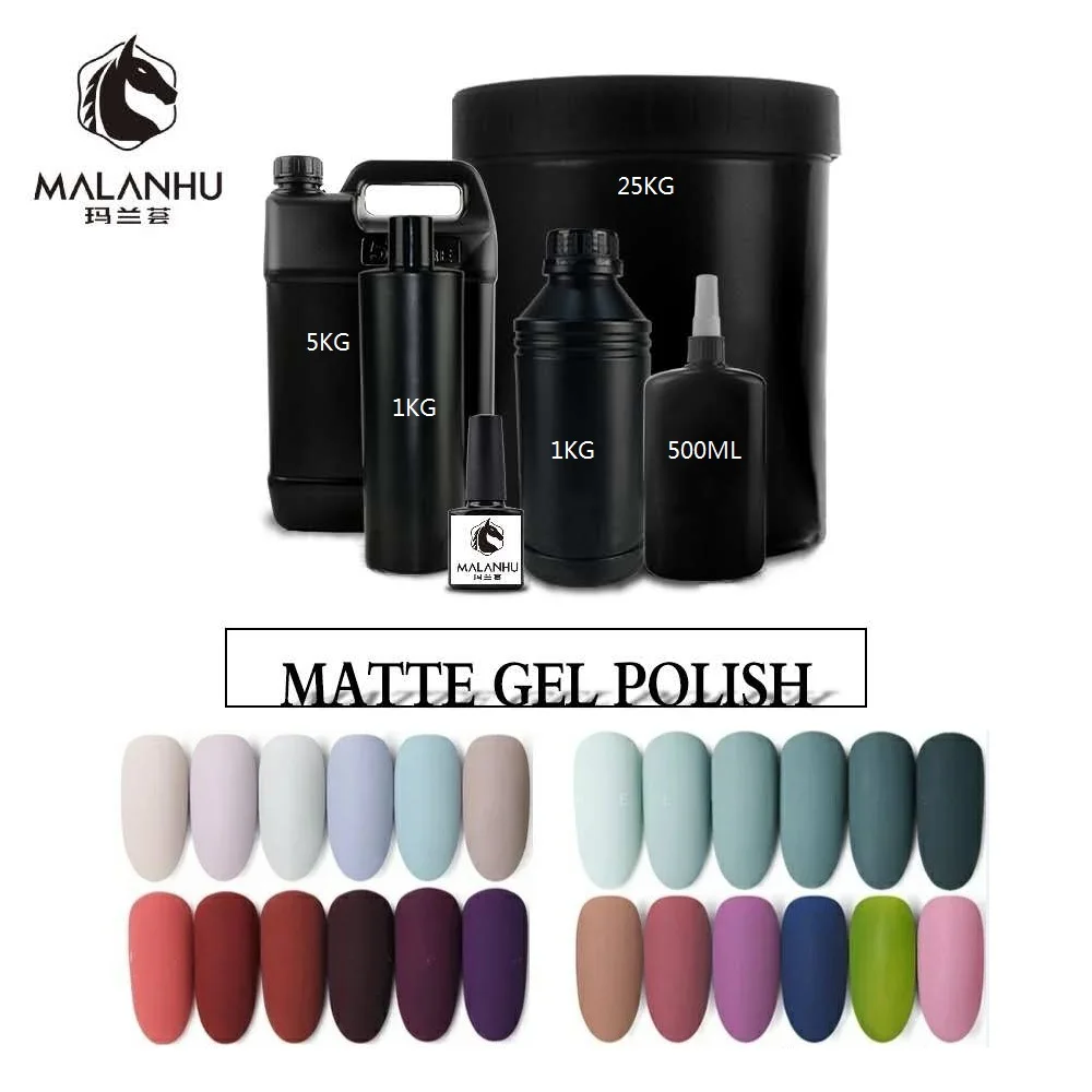 Malanhu Manufacturer Wholesale UV Gel Soak off Lasting Gel Nail Polish 1kg big bulk OEM/ODM