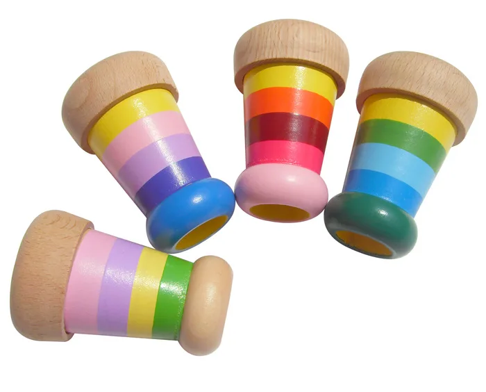 Colorful Funny Children High Quality Wooden artascope Eye-Spy kaleidoscope toy