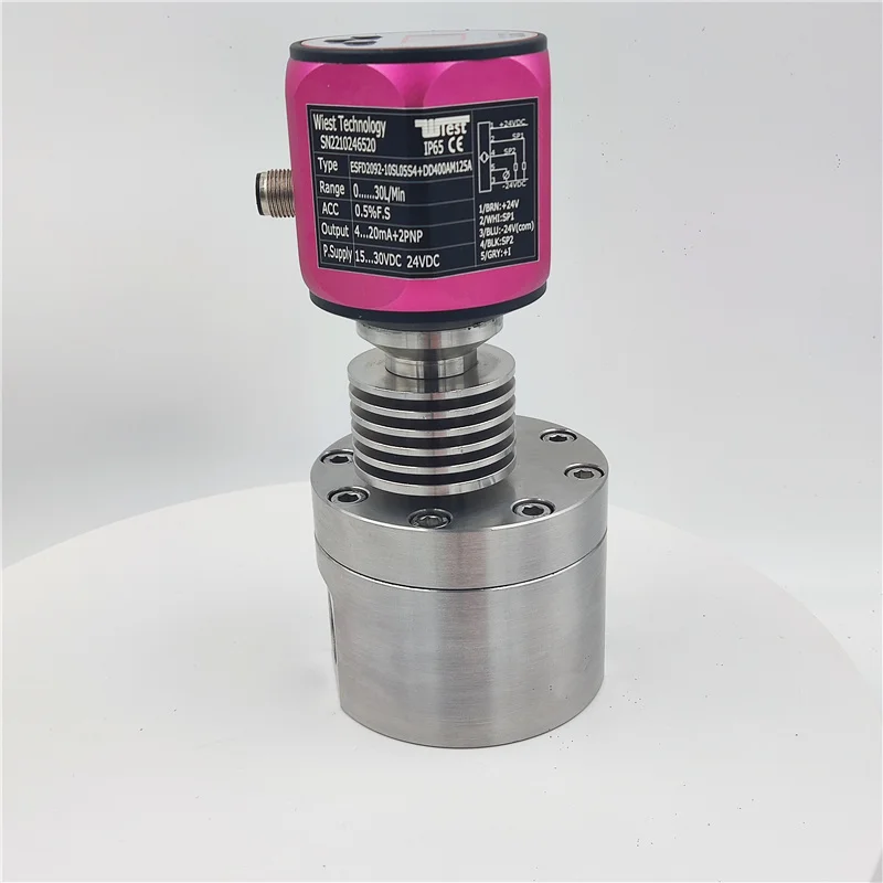 Small Flow Liquid Flowmeter Glue Kerosene Syrup Honey Measurement Gear Flowmeter Digital oval gear flowmeter