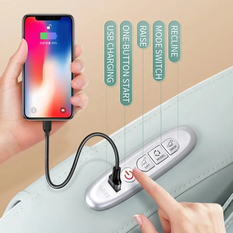 Factory Direct Selling Electric Massager Thai Stretch Roller Whole Body Zero Gravity Mini Moveable Massage Chair