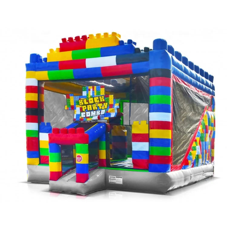 NEW Block Party Bouncer and Slide Combo Block Party 5 in 1 Combo
