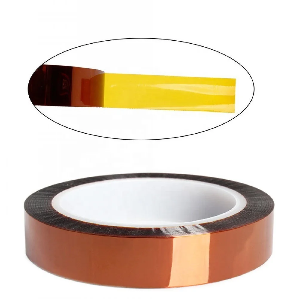 Factory Heat Resistant Hot Sale Quality 50mm One-side Self-adhesive Gold High Temperature Custom Kaptons Polyimide PI Tape