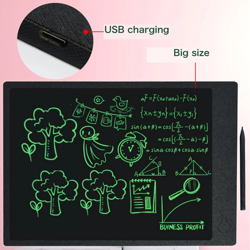 15 inch lcd writing tablet electronic graphic board e writer paperless digital drawing notepad