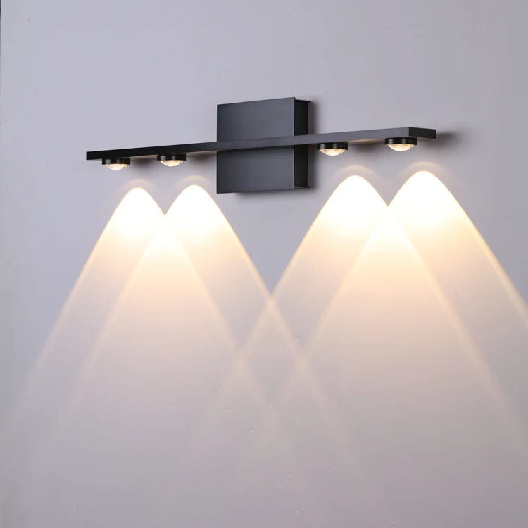 Nordic Style Contemporary Wall Lamp Dual LED Up-Down Light Sconce for Indoor and Bathroom Vanity Fancy Wall Lighting Fixture