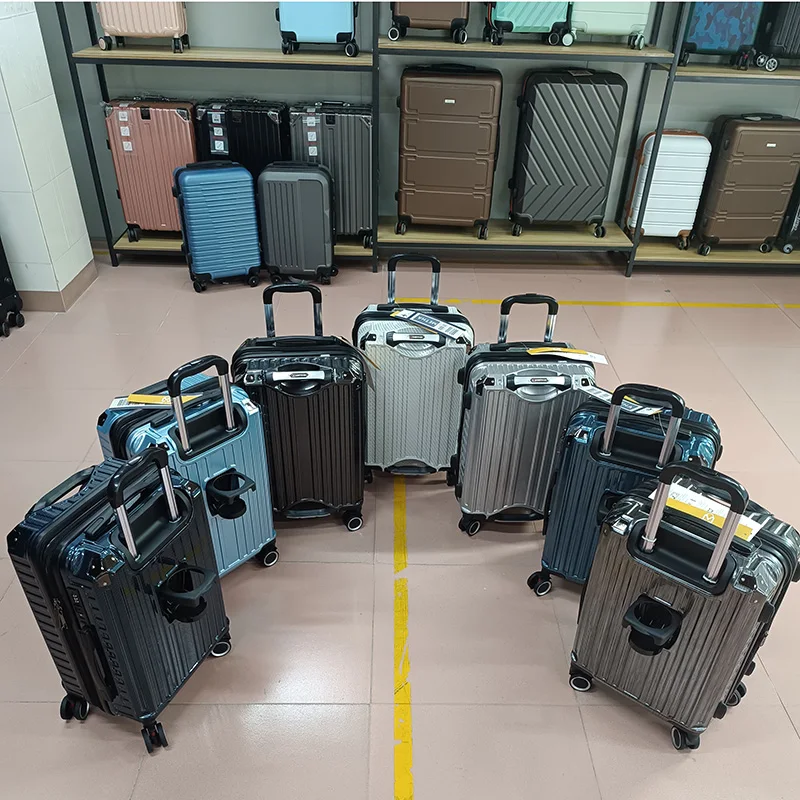 2023 New Cup Holder Suitcase Travel Bags Good quality Luggage large capacity Suitcase