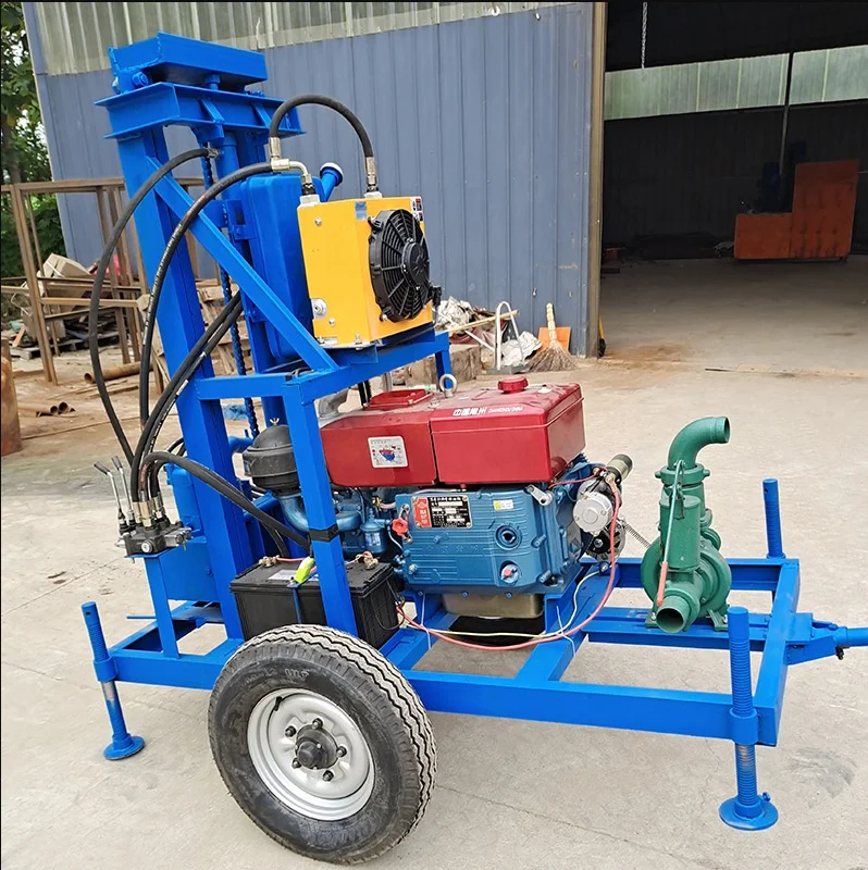 Mine drilling machine 100m Depth Portable Rock Drilling Rig Water Well Drilling Rig