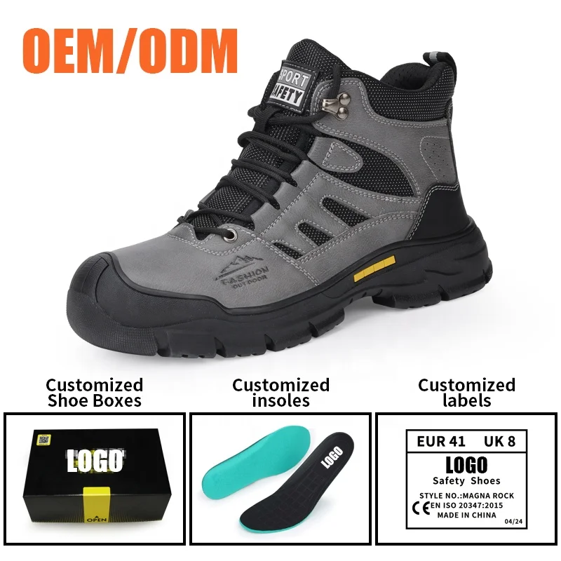 Factory direct supply Working boots high-cut multifunctional  waterproof industrial safety boots