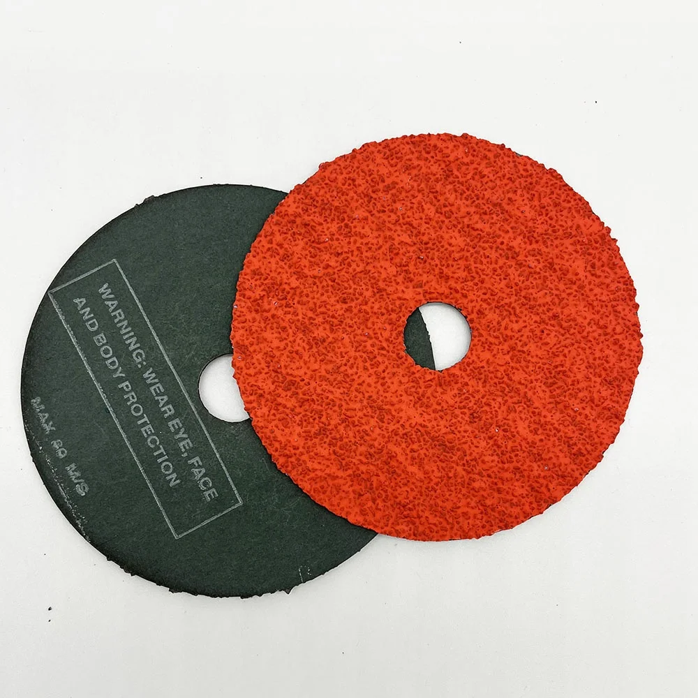 115mm 4-1/2 In Resin Fiber Disc Aluminum Oxide Sanding Discs P60 Round Hole Abrasives For Grinding Metals