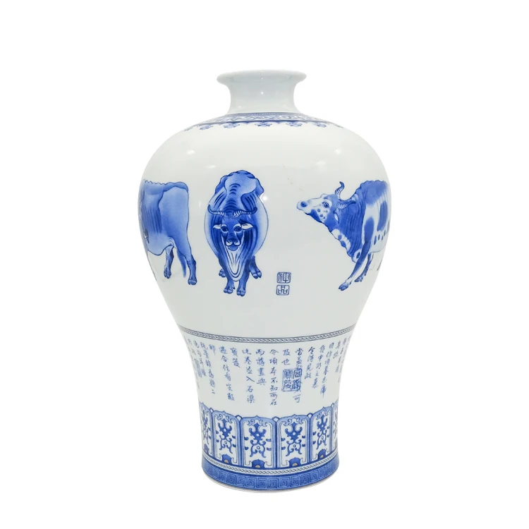 
Good Quality Ceramic Painted Clay Vase For Home Decor Modern Luxury White Round Ceramic Vase 