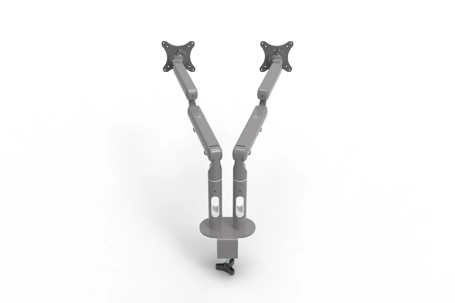 Dual Arms Desk Monitor Mount, Monitor Stand Clamp