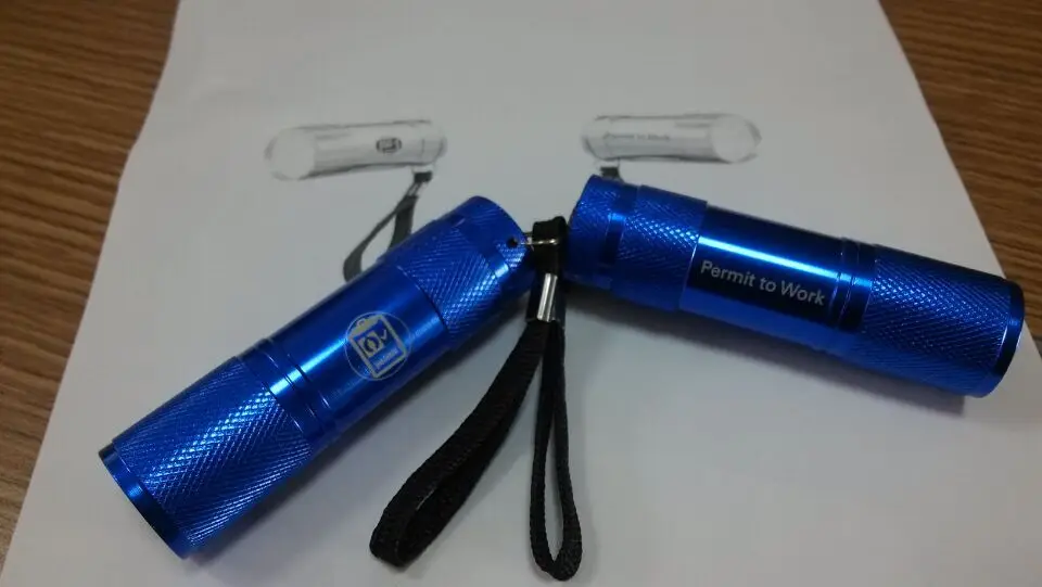 Portable high quality mini 9 led flashlight torch with customer logo