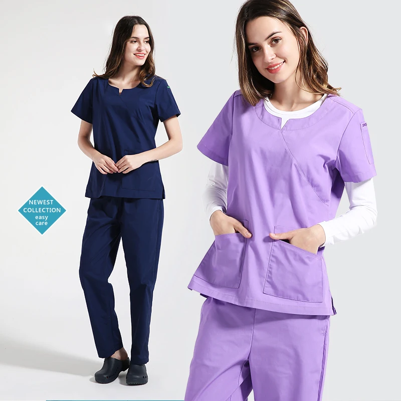 Cyalaa China Wholsale High Quality Scrubs Uniforms Scrubs Uniforms    Short  Sleeves Hospital Uniforms Sets