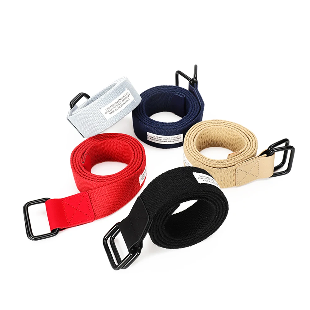 полотна с принтом, сублимированный женский тянущийся Мужской Хлопковый холщовый нейлоновый тканый тканевый ремень на заказ