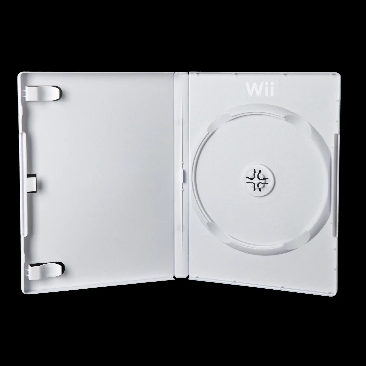 White Gta 5 Single Cd Disc Video Clear Game Box Molded Classic Ps Blank Disks Game Case For Nintendo Wii U Nes