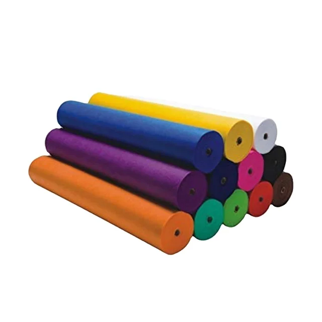 PP Spunbonded Nonwoven Fabric Rolls 500m Width Color Perforated Size 38 ' DOT Customized Microfiber Fabric Rohs Tie DYED