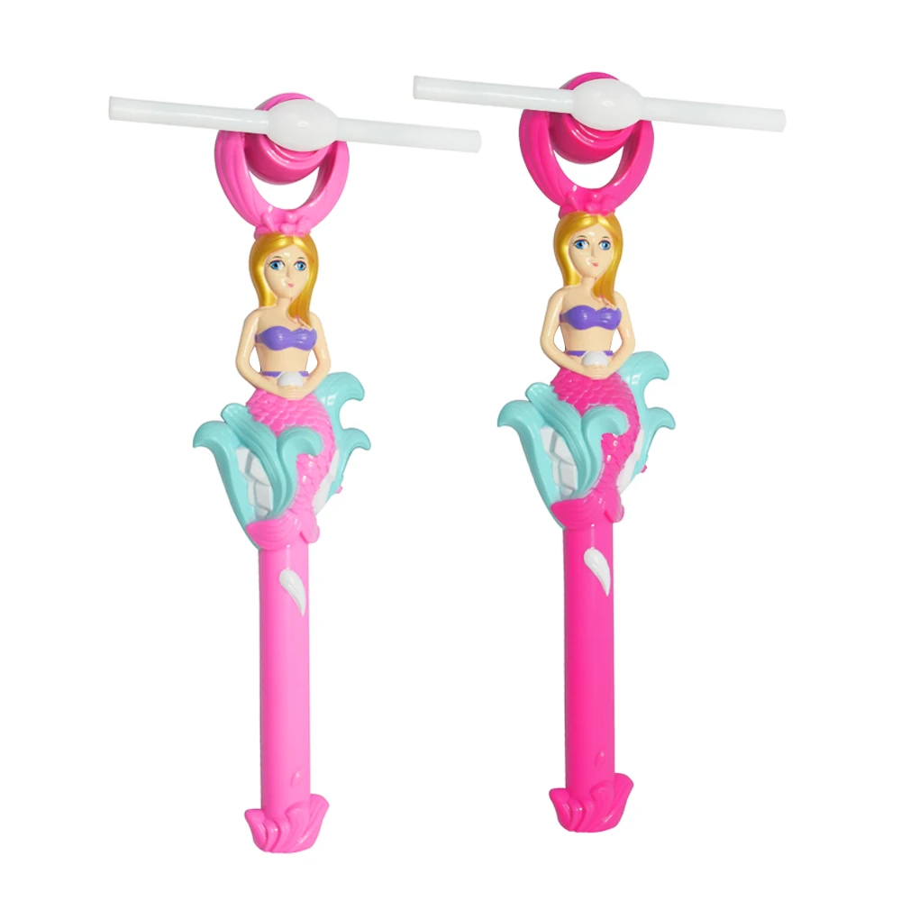 Led Glow Windmills Mermaid Light Up Toys Princess Led Magic Windmill Spinner Shape Light Led Flashing Mermaid Windmill