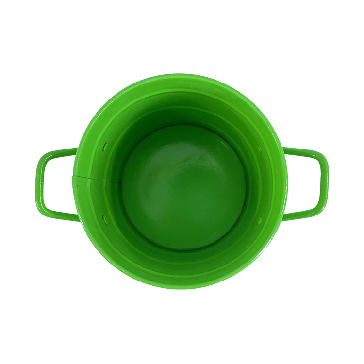 Customized logo acceptable 1L galvanized steel metal paint pail bucket