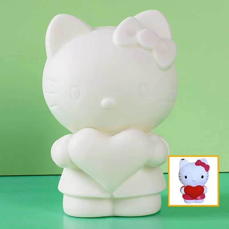 Arts And Crafts Fluid Bear Kit DIY Doll Toys Different Cute Hello Kitty Figures Acrylic Painting Fluid Bears With Piggy Bank