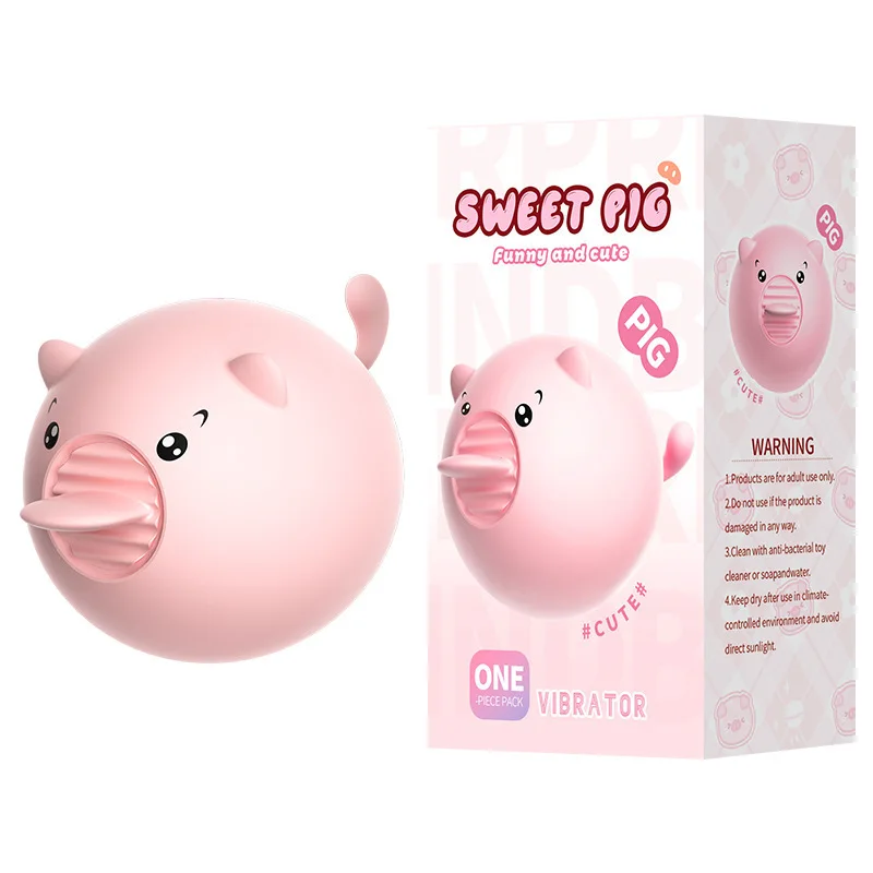 10 Speed Usb Charger Small Mini Pig Tongue Lick Vibrator Pink Sweet Pig Jump Love Egg Vibrator Sex Toy For Women
