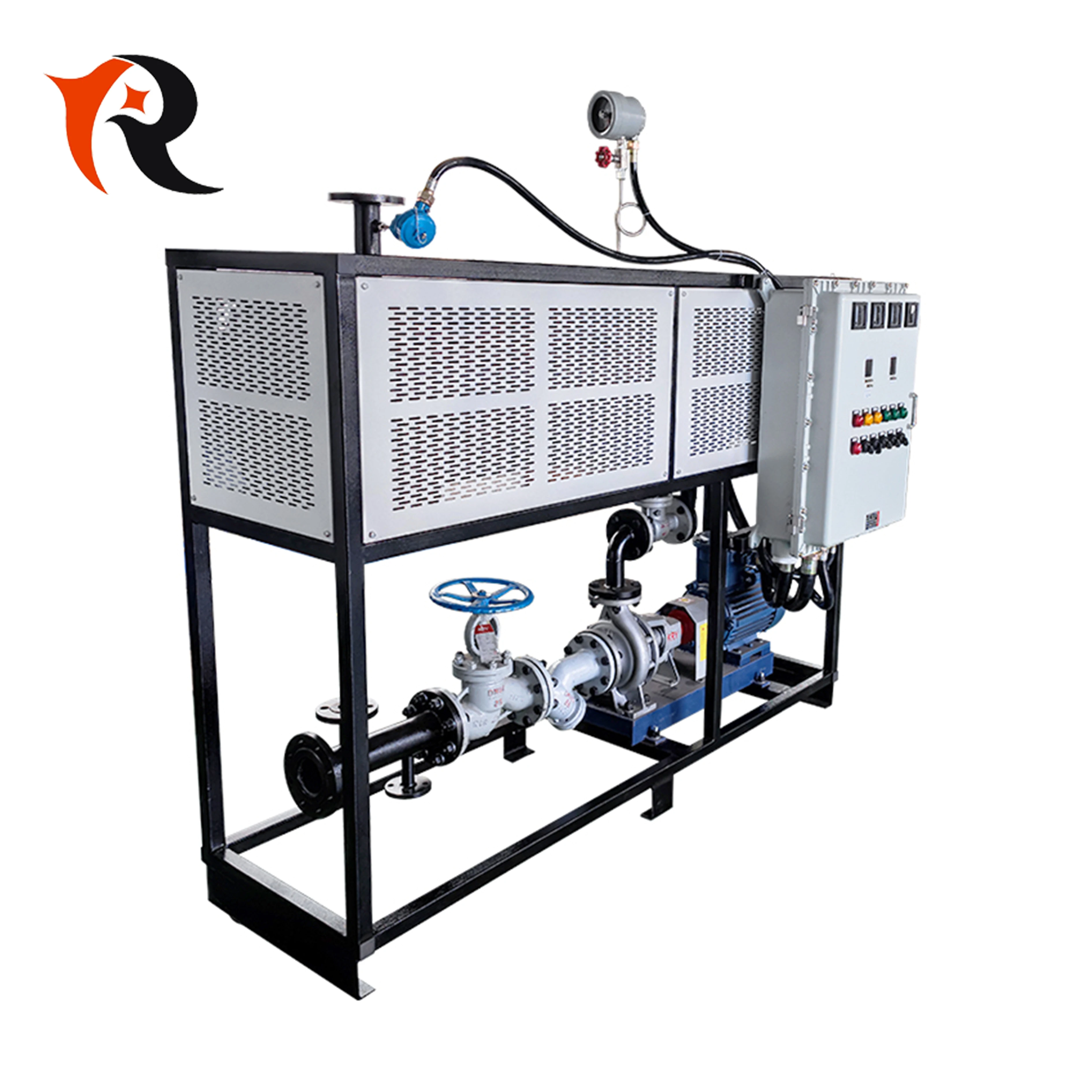 Electric thermal oil furnace for paint baking room heating