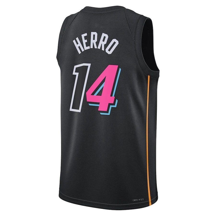 Cheap Miami City Heat Jersey Basketball uniform Heat Pressed Jersey Miami_heat #22 Butler #14 Herro #3 Wade Shirts