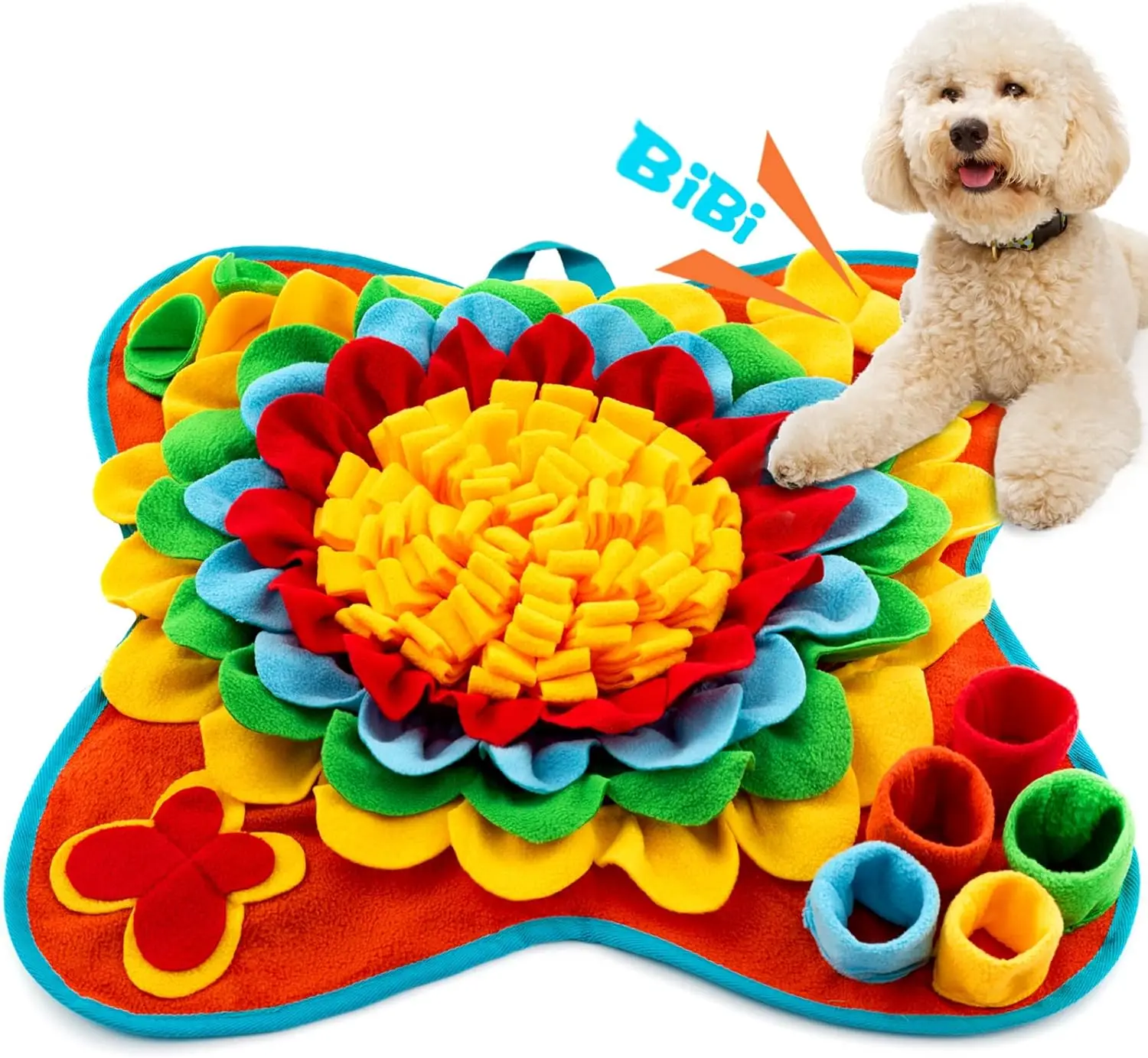 Pet Dog Snuffle Mat for Large Dogs Pet Feeding cat Sniffing Mat Nosework Training Interactive Puzzle Toys Snuffle Mat for Dogs