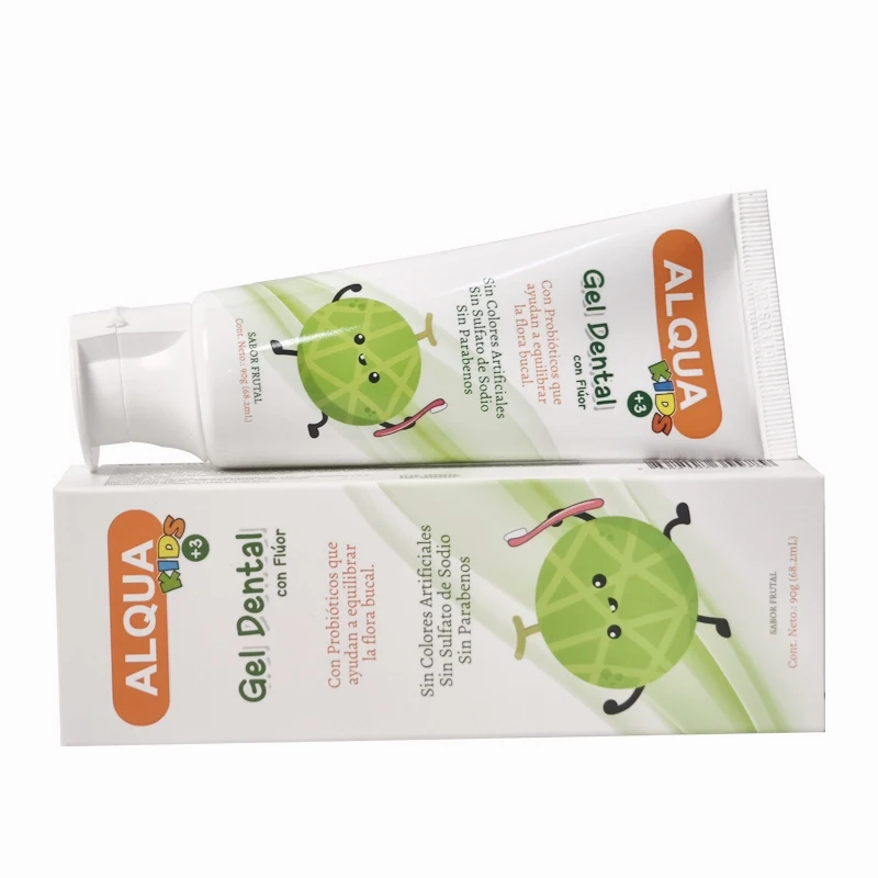 Custom SLS Free Parabens Free Xylitol Probiotic Fruit Flavored Kids Fluoride Toothpaste Manufacturer For Children