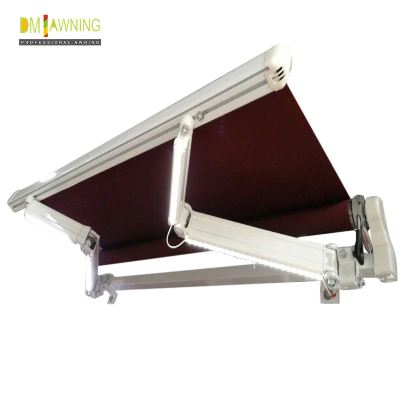 Best selling products led folding arm outdoor motorized retractable awning