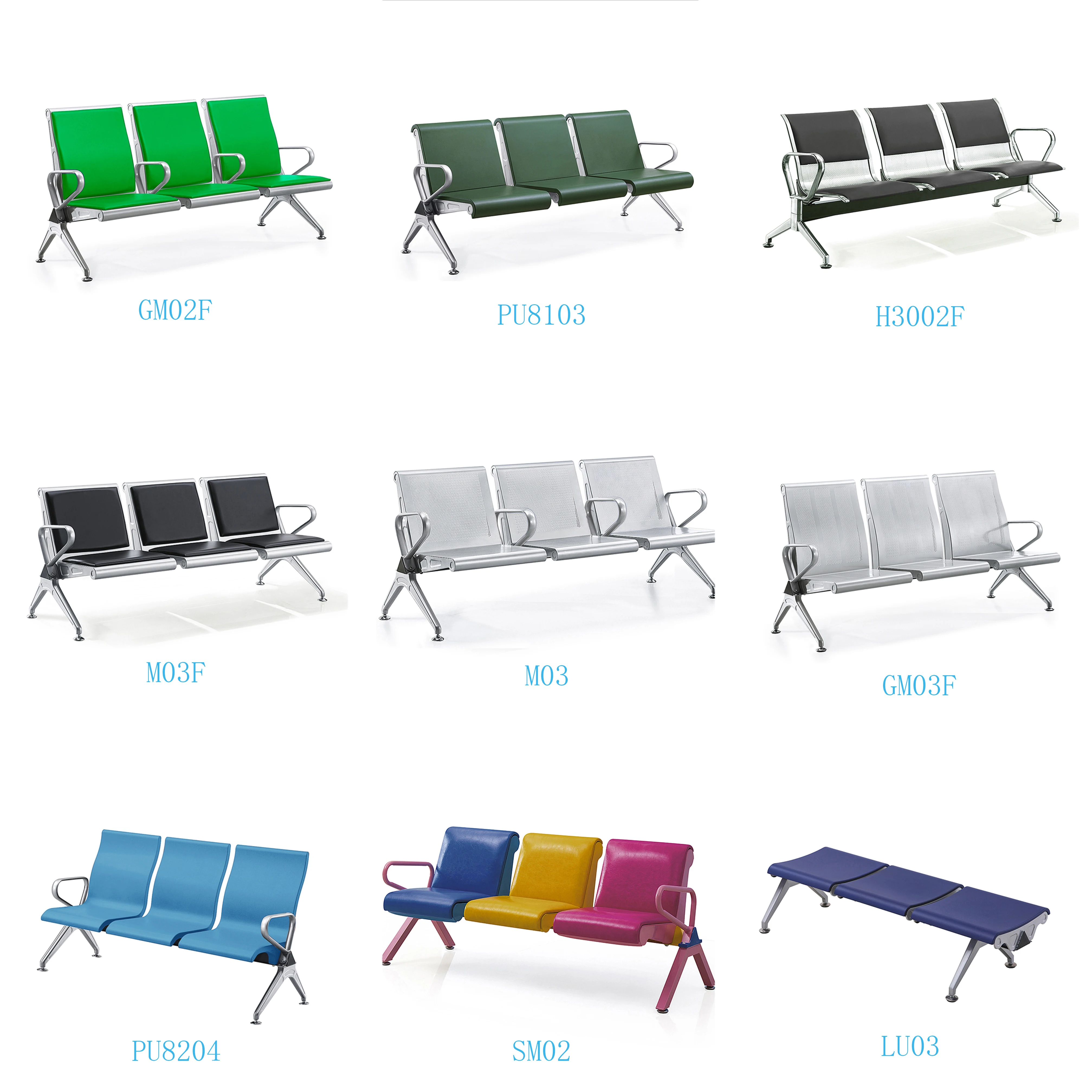 3-х местное сталеплавильное производство публичного места ожидания стул больничное кресло ожидания стул в аэропорту