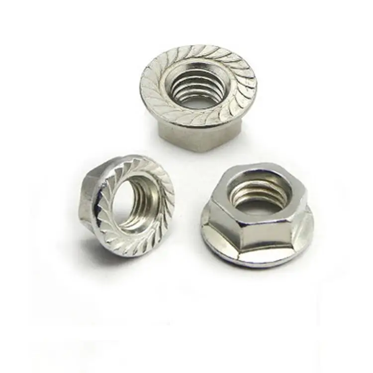 Grade8   Zinc  plated  Hexagon Flange Nuts  DIN6923  GB6177  Fine/Half thread  High quality productions