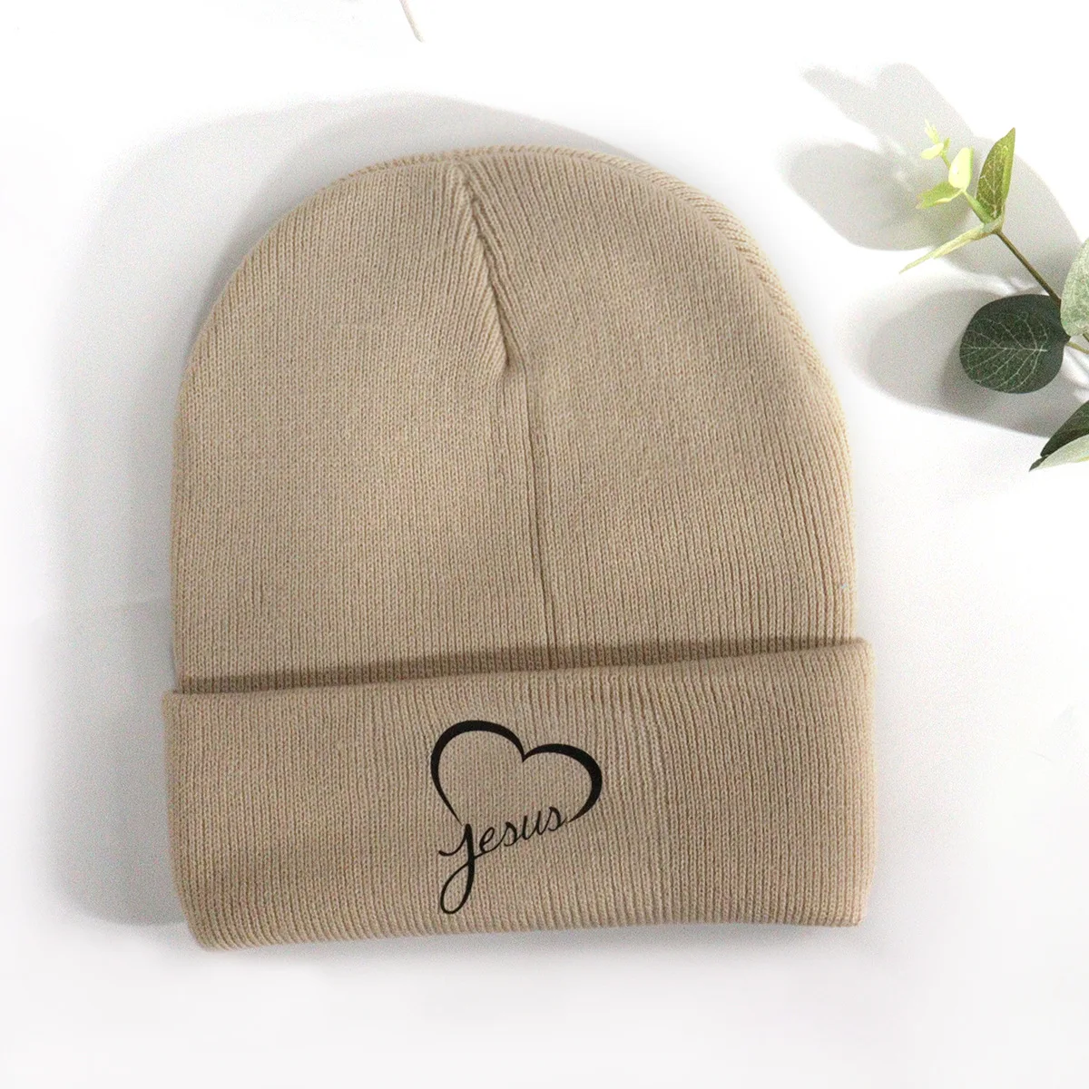 Designer High Quality Winter Digital Print Jacquard Knit Beanie Mohair Custom Patch Beanies Hats