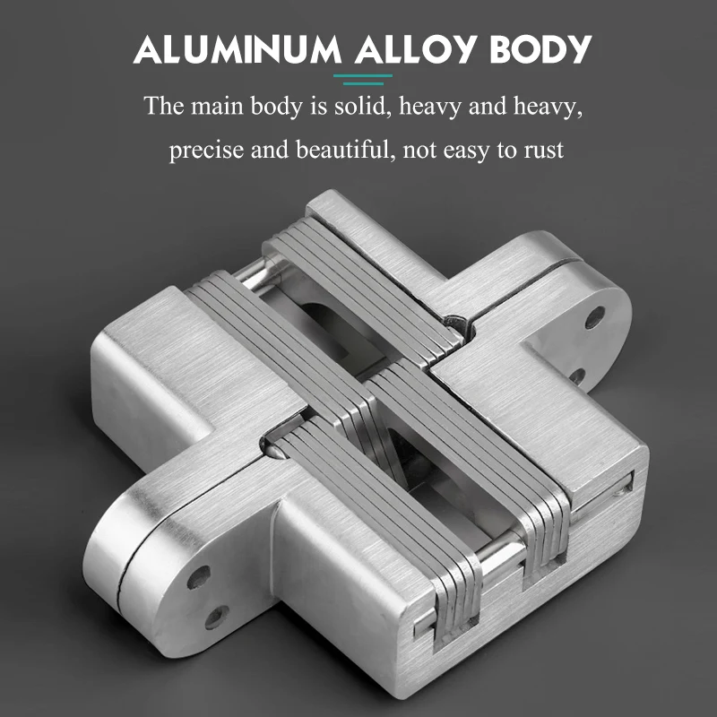 Adjust Zinc Alloy Concealed Gate Door Hinge Invisible Cross Hinge