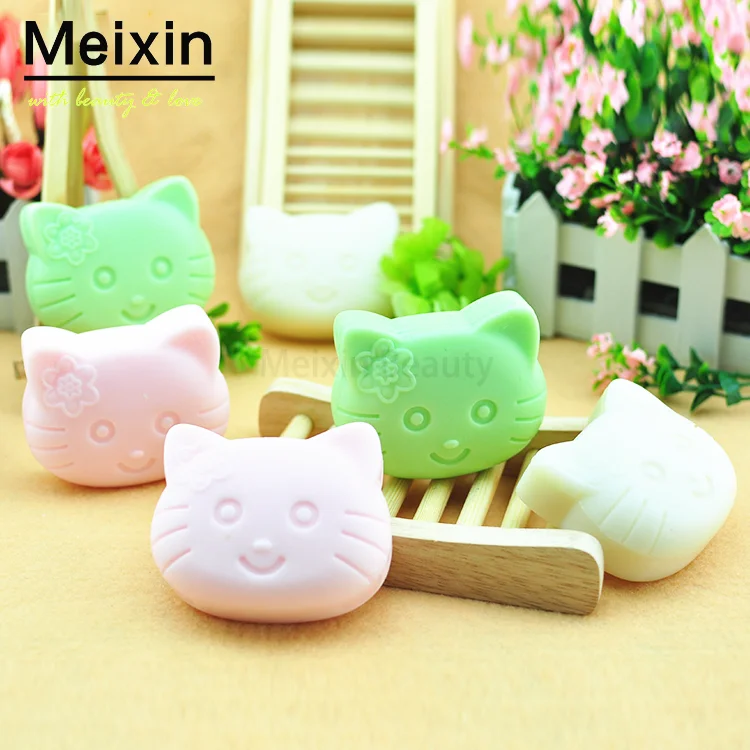 Мыло для ванны с милыми животными и мультяшными персонажами для детей, естественная красота, отбеливание, мыло ручной работы для органических детей