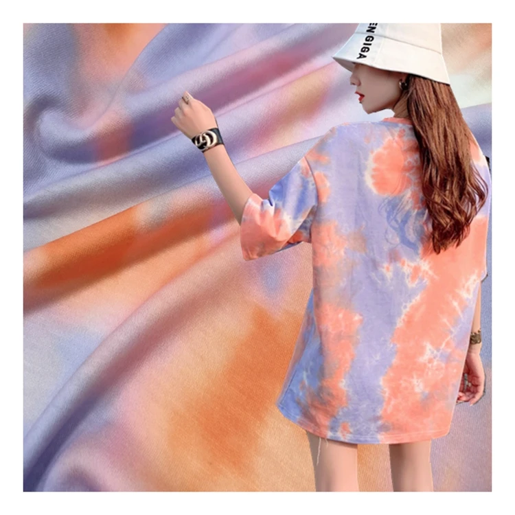 
2021 hot-selling apparel fabric tie-dye printing 