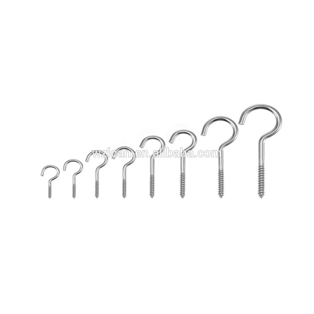 Ceiling Hook  Zinc Plated Cup Hooks 75Pieces screw hook Assortment Kit,