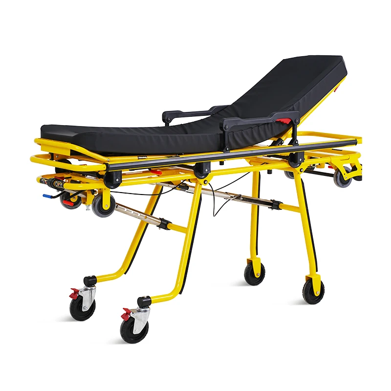 SKH039(H) SAIKANG Professional Aluminum Multifunction Adjustable Hospital Patient Ambulance Stretcher