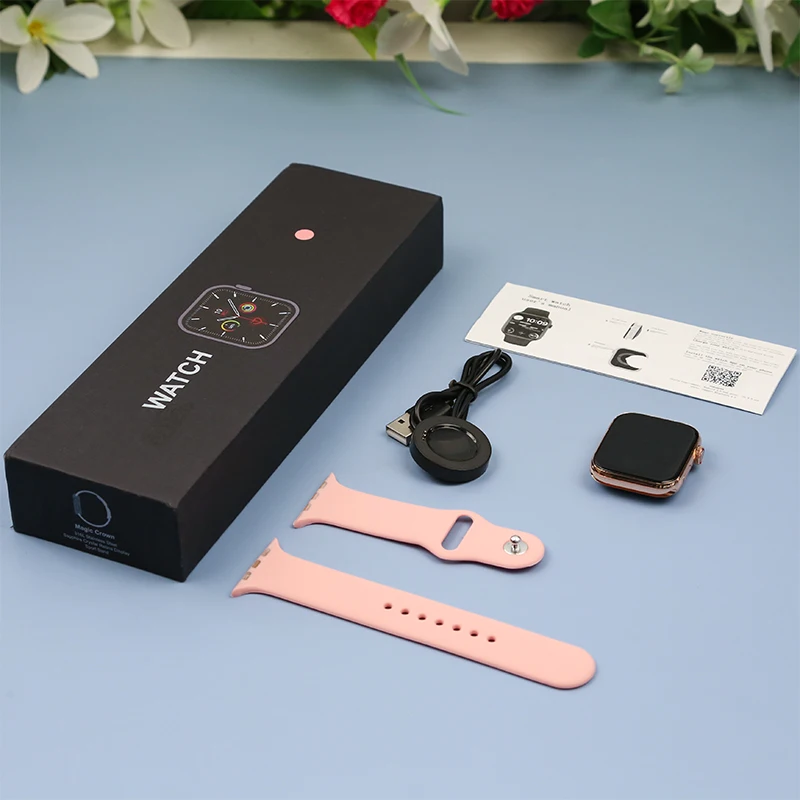 
New Arrivals 2021 MC72 pro smart watch iwo series 6 reloj inteligentes blood pressure temperature smartwatch MC 72 